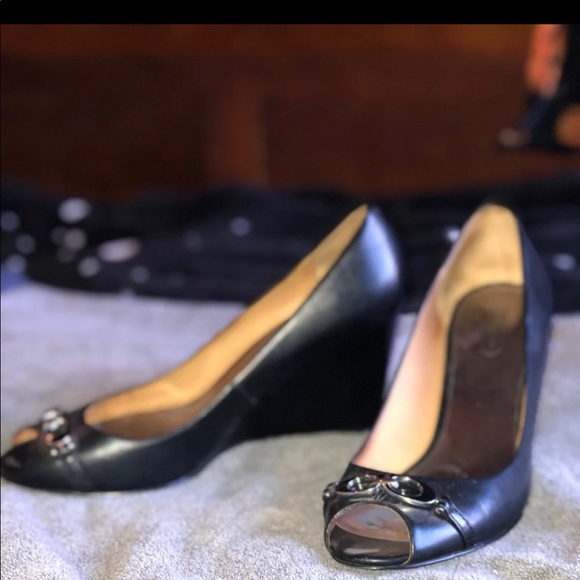 COACH Open Toe Wedges 9.5 - Picture 8 of 8